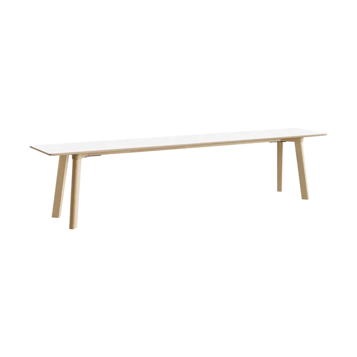 CPH215 Deux 2.0 bänk 200 cm - Pearl white-untreated beech - HAY