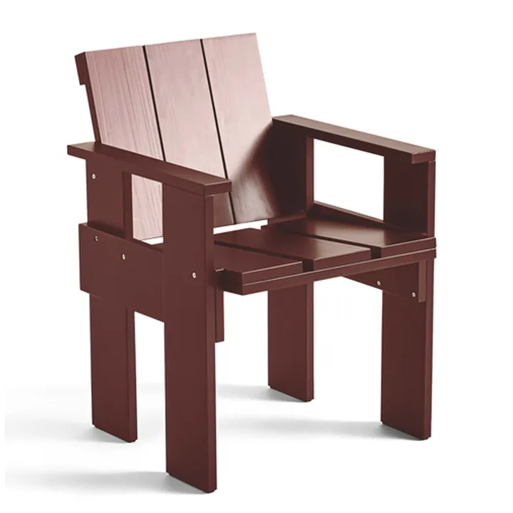 Crate Dining Chair karmstol - Iron red - HAY