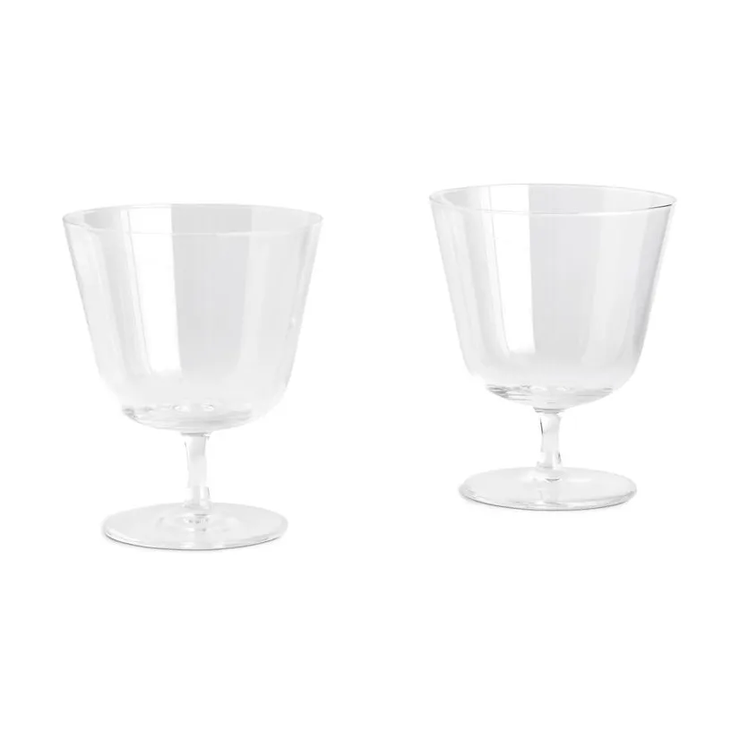 Curve Stem dricksglas 2-pack, Clear HAY