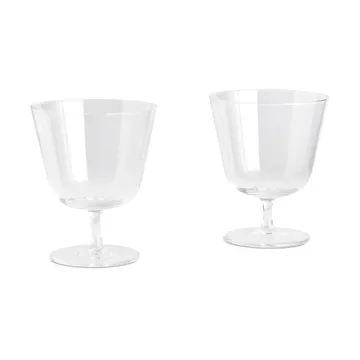 Curve Stem dricksglas 2-pack - Clear - HAY