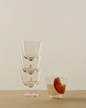 Curve Stem dricksglas 2-pack - Clear - HAY