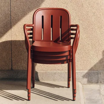 Deville karmstol - Iron red - HAY
