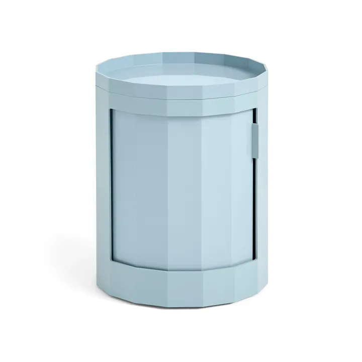 Facet Cabinet 100 sidobord - Misty blue - HAY