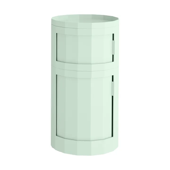 Facet Cabinet 110 sidobord - Soft mint - HAY