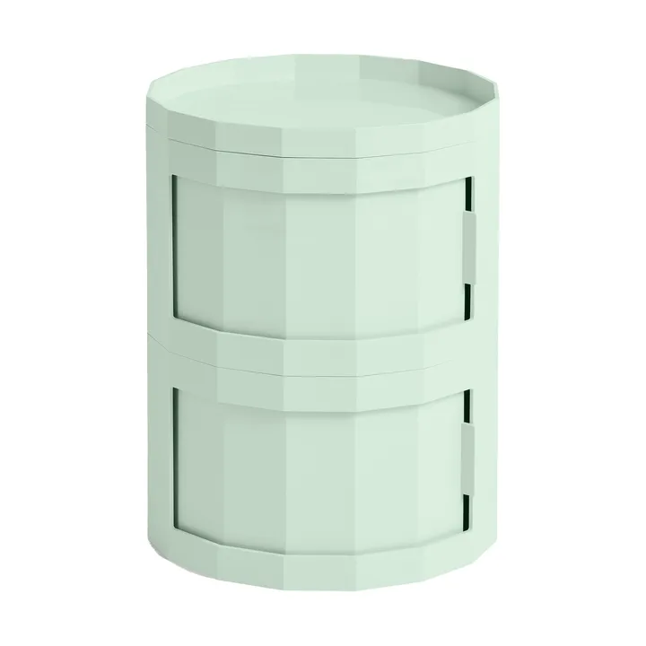 Facet Cabinet 20 sidobord - Soft mint - HAY
