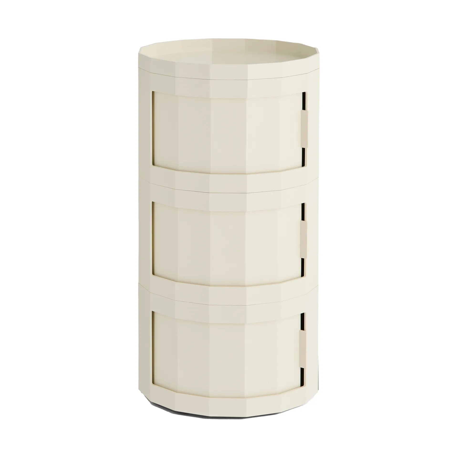 Facet Cabinet 30 sidobord, Eggshell HAY