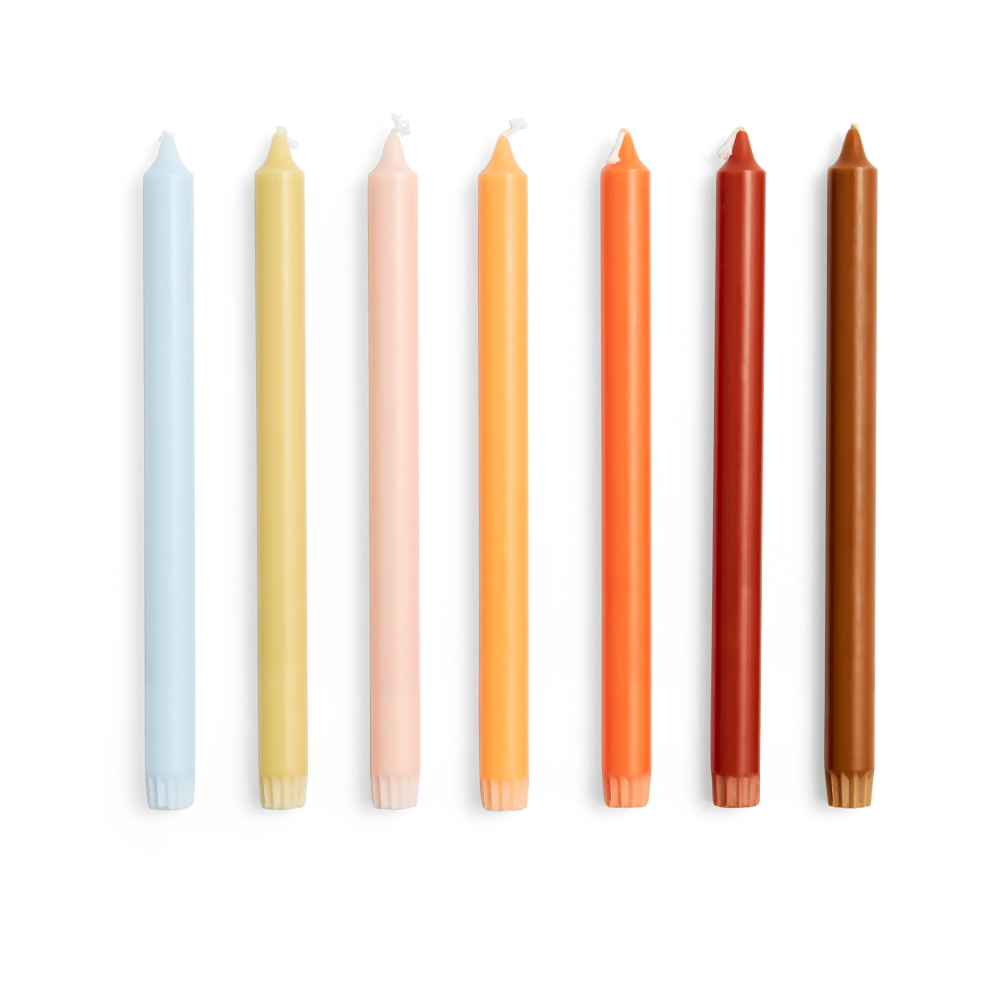 Gradient Candle ljus 7-pack, Rainbow HAY
