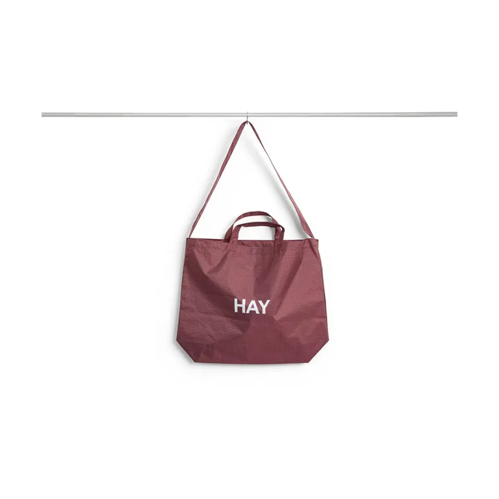 Grid Crossover Bag väska medium - Burgundy, medium - HAY