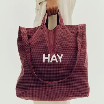 Grid Crossover Bag väska medium - Burgundy, medium - HAY