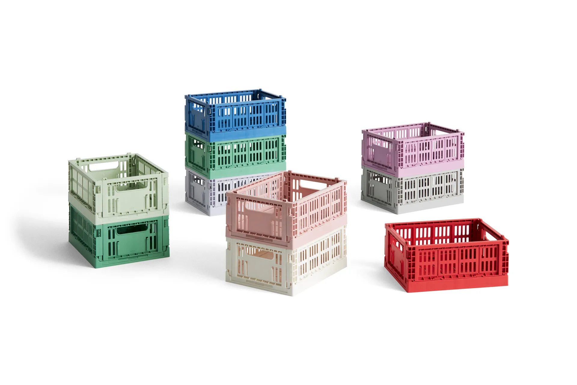 HAY Colour Crate Mini 13x17 cm 2-pack, Electric blue HAY