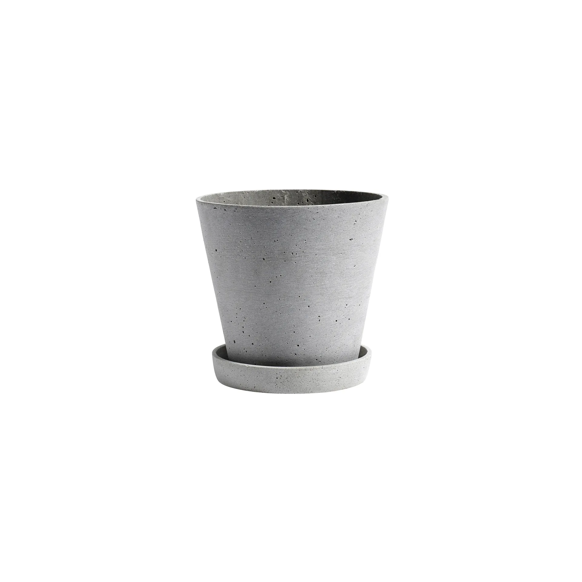 HAY Flowerpot with saucer kruka S Ø11 cm, Grå HAY