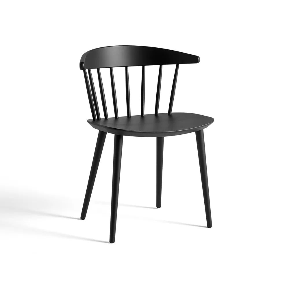 J104 stol, Black lacquered beech HAY
