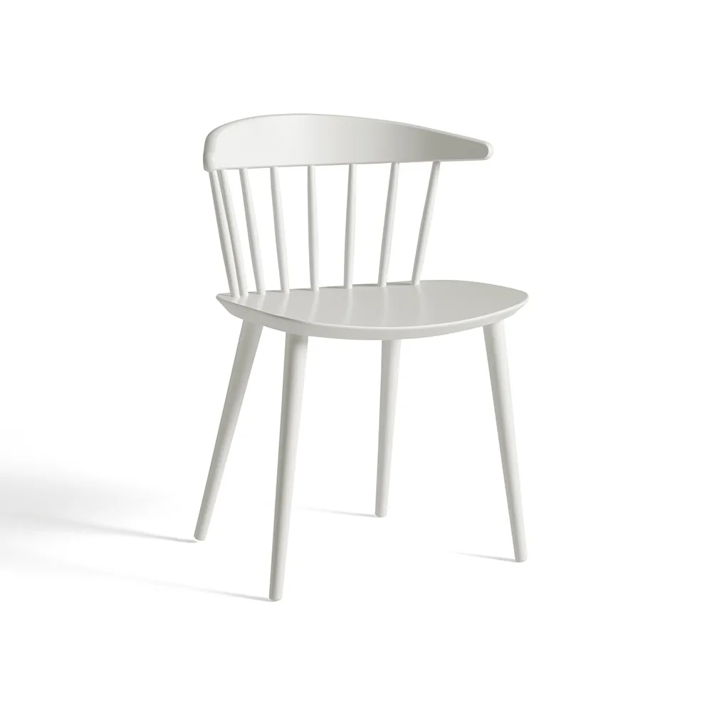 J104 stol, White lacquered beech HAY
