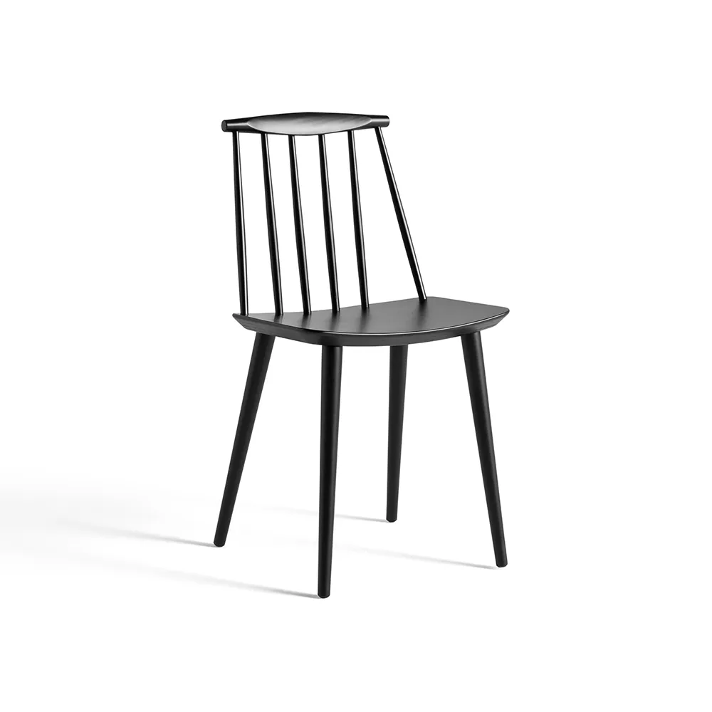 J77 stol, Black lacquered beech HAY