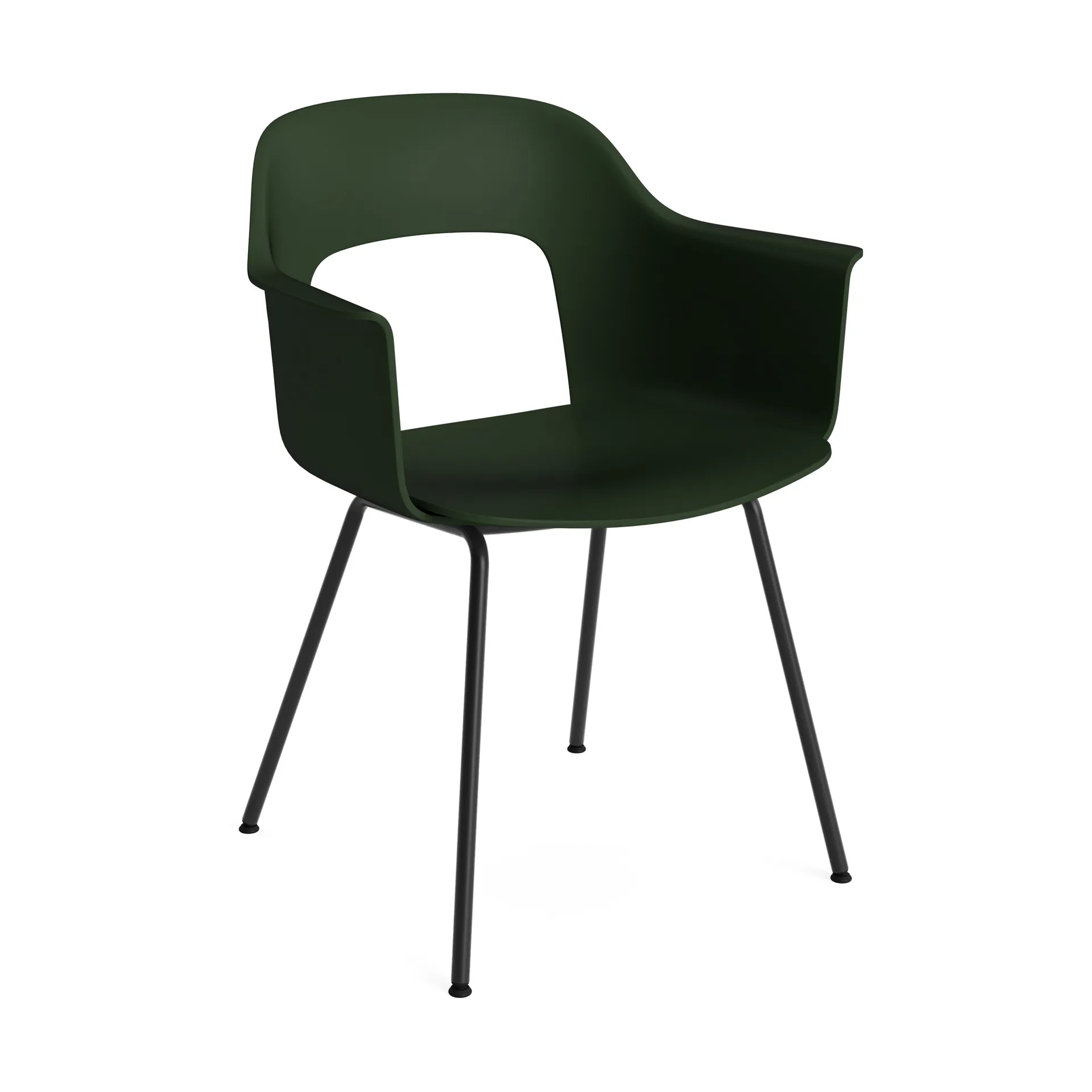 Layout Armchair 211 karmstol, Bottle greel-svartlackerad stål HAY
