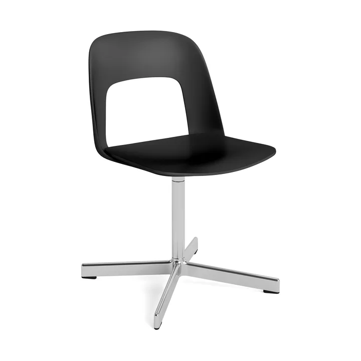 Layout Chair 131 stol - Black-polerad aluminium - HAY