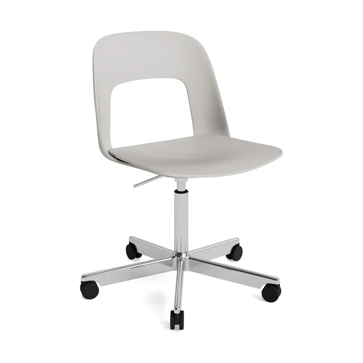 Layout Chair 141 stol - Sky grey-polerad aluminium - HAY