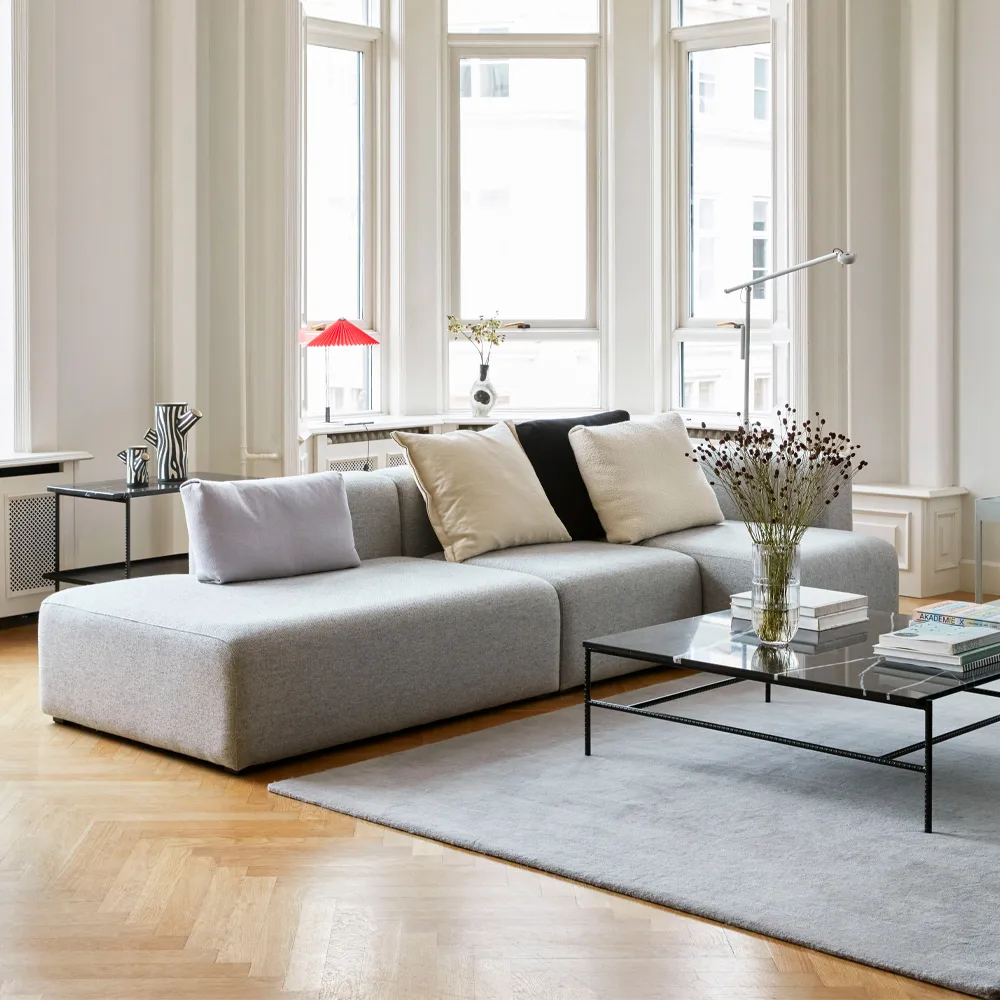 Mags modulsoffa, tyg hallingdal 130 grå, vänster HAY
