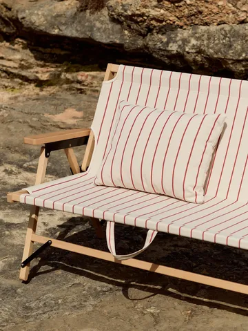 Outdoor Market soffa ihopfällbar - Beige-red, 2-sits - HAY