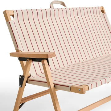Outdoor Market soffa ihopfällbar - Beige-red, 2-sits - HAY