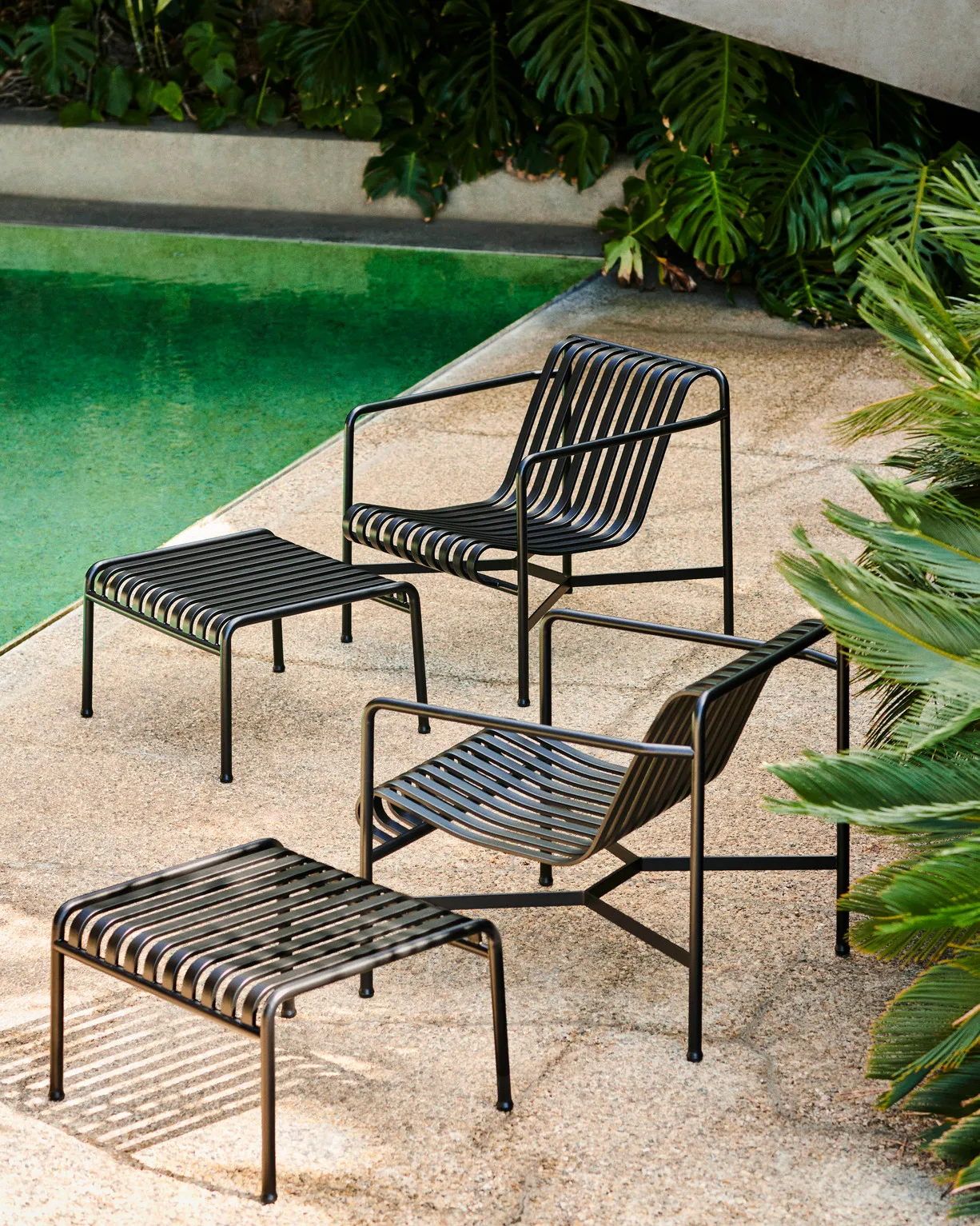 Palissade Low loungefåtölj, Anthracite HAY