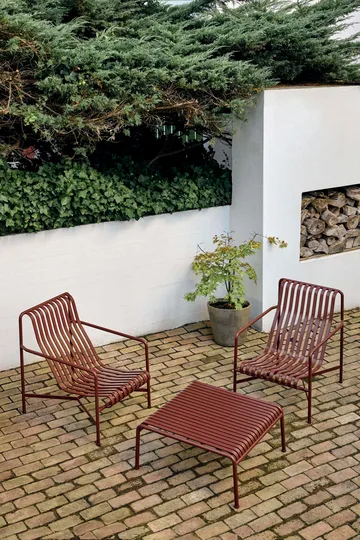 Palissade Low loungefåtölj - Iron red - HAY