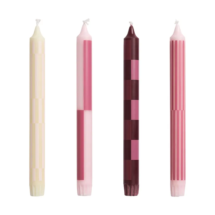 Pattern ljus mix 4-pack - Pink-bordeaux - HAY