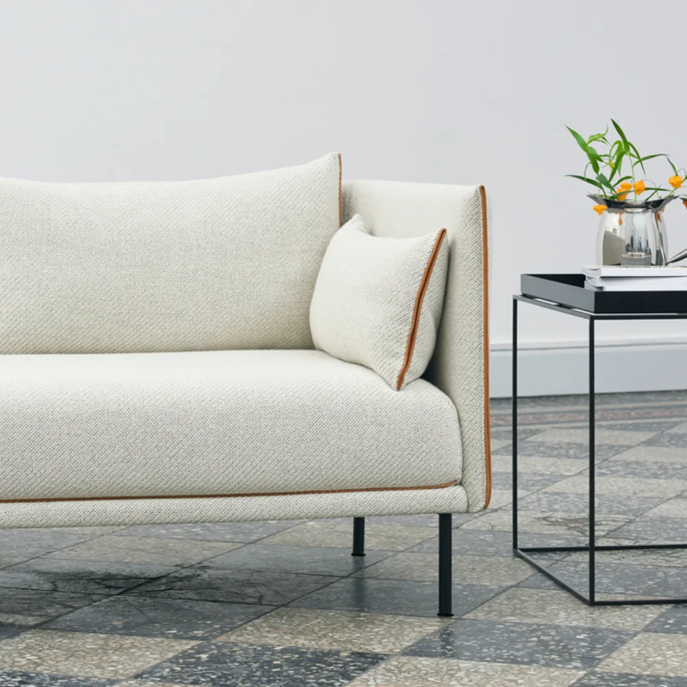 Silhouette 2-sits soffa, Olavi 03 grey-svart metallben HAY