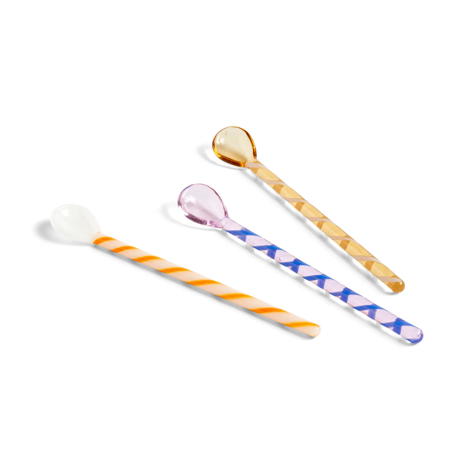 Spice glassked 3-pack, Amber-light pink-white HAY