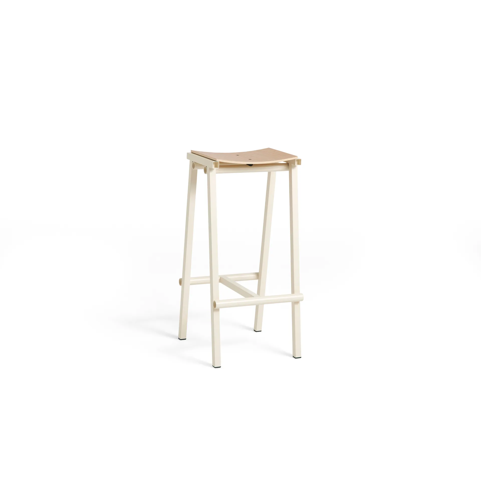 Taburete 8 high barstol 75 cm, Eggshell (vit) HAY