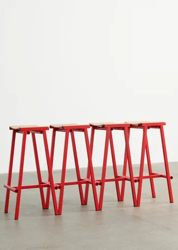 Taburete 8 high barstol 75 cm - Signal red (röd) - HAY