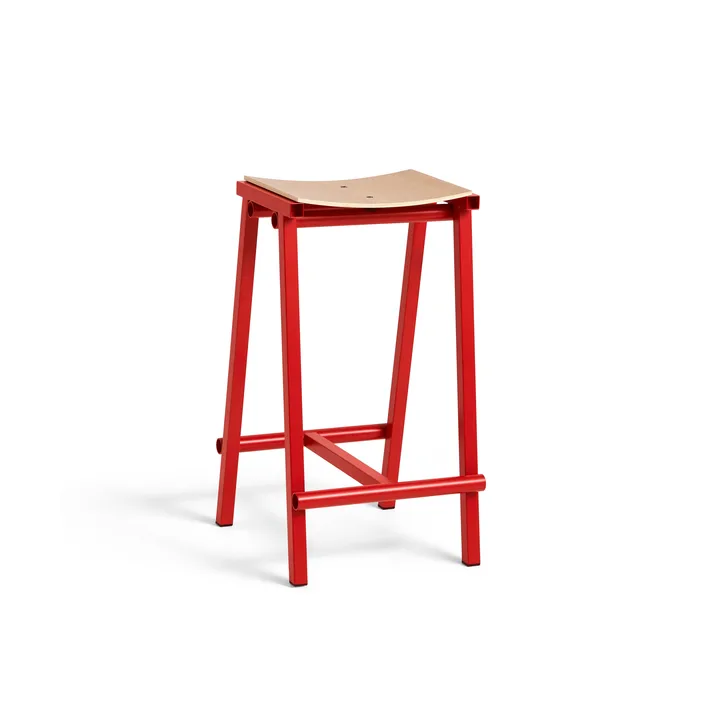 Taburete 8 low barstol 65 cm - Signal red (röd) - HAY