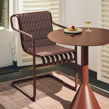 Terrazza Folding sittdyna - Terracotta bold stripe, 82x40 cm - HAY