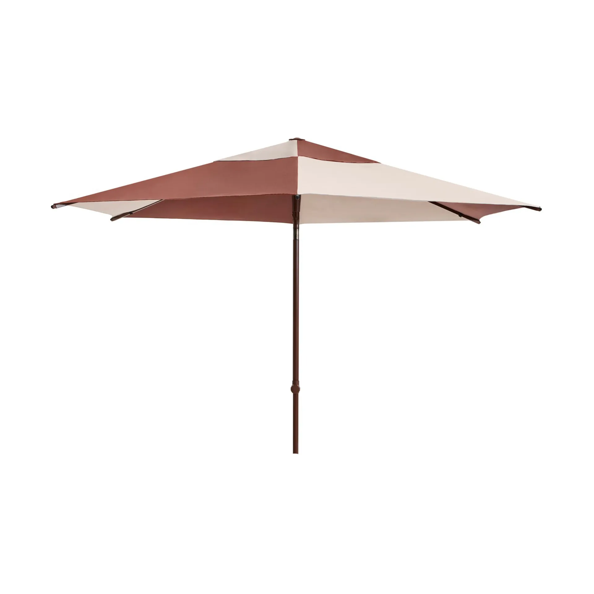 Terrazza Hexagon parasoll, Off-white-burgundy HAY