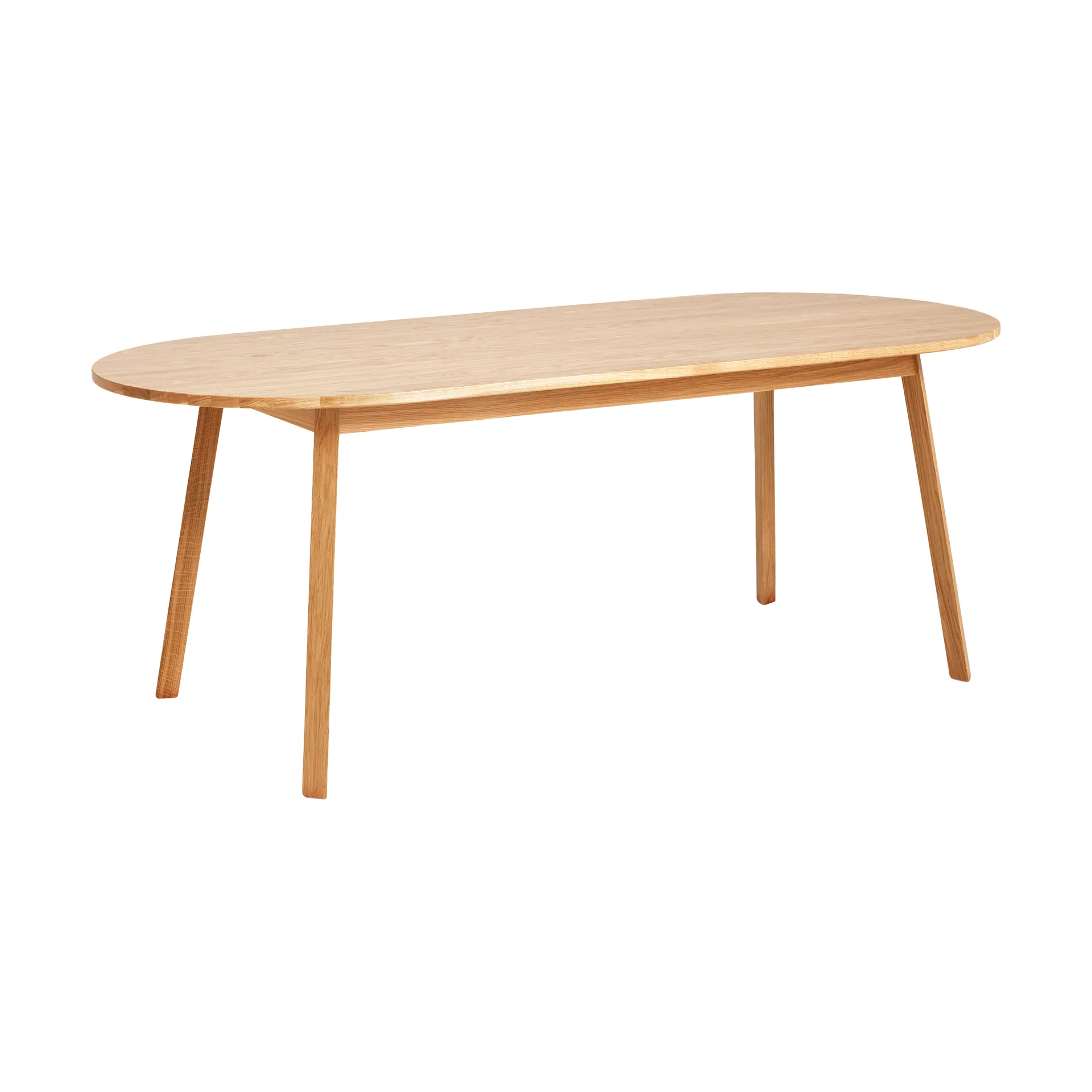 Triangle Leg matbord, Oljad ek, 250x85 cm HAY