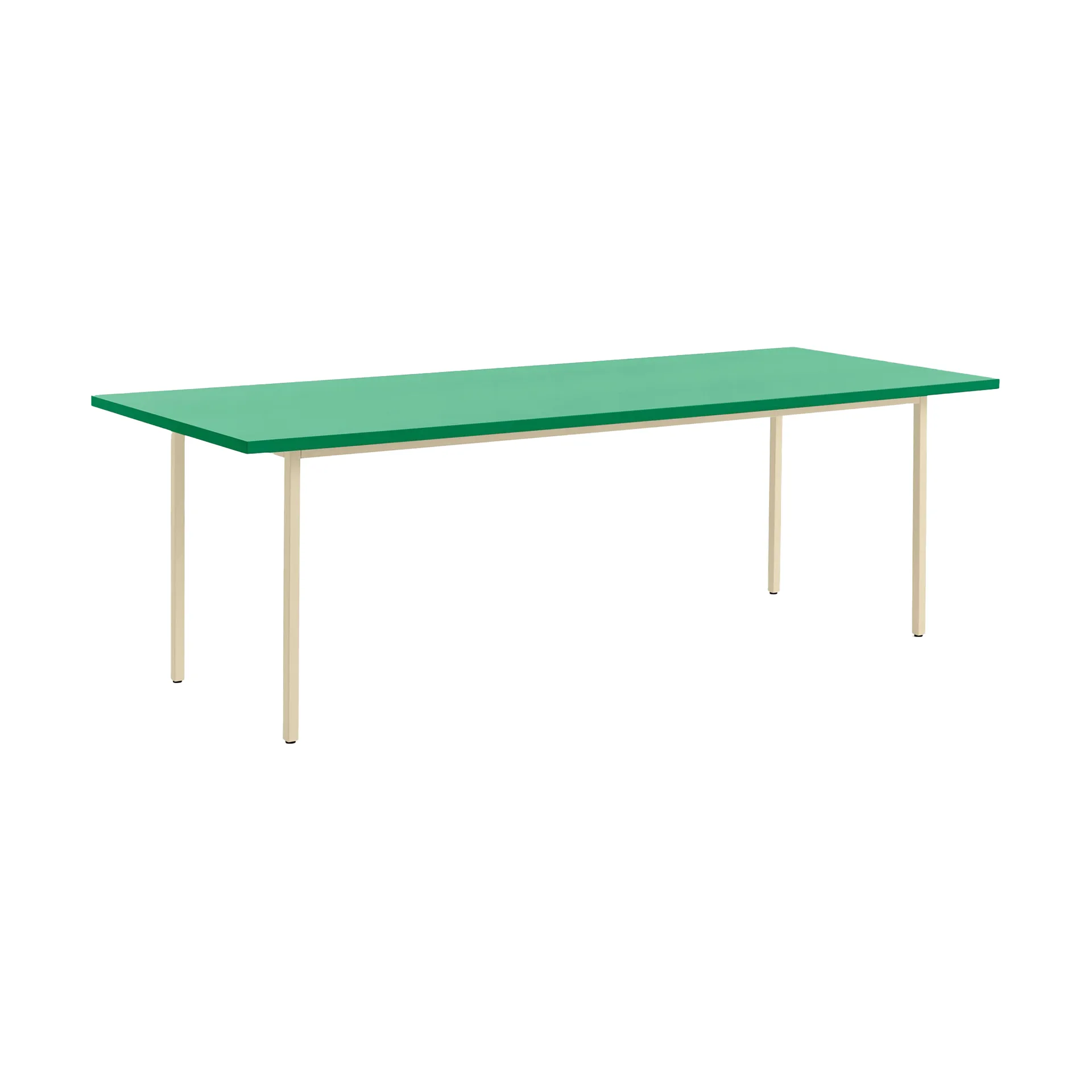 Two-Colour matbord 90x240 cm, Ivory-green mint HAY