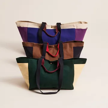 Weekend Bag Organic väska S - Brown multi - HAY