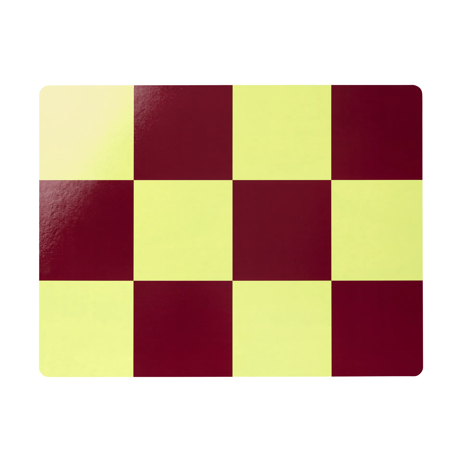 Check bordstablett 30x40 cm 2-pack, Butter-burgundy Hem