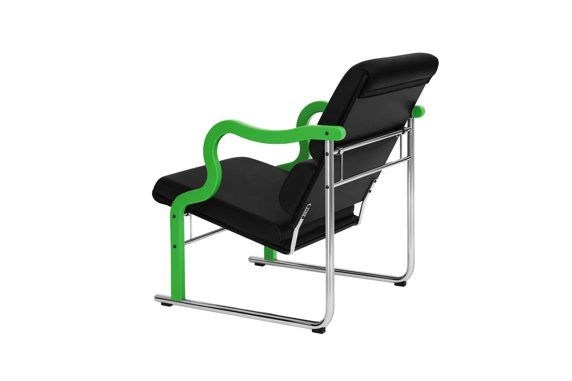 Experiment 501 loungefåtölj, Green-black leather Hem