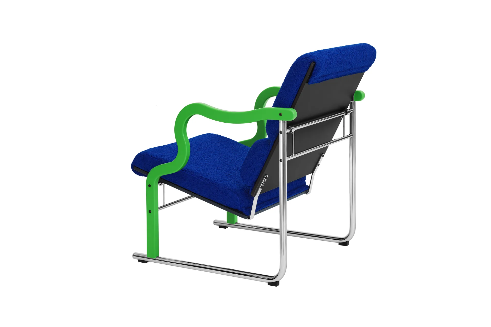 Experiment 501 loungefåtölj, Green-ultramarine Hem