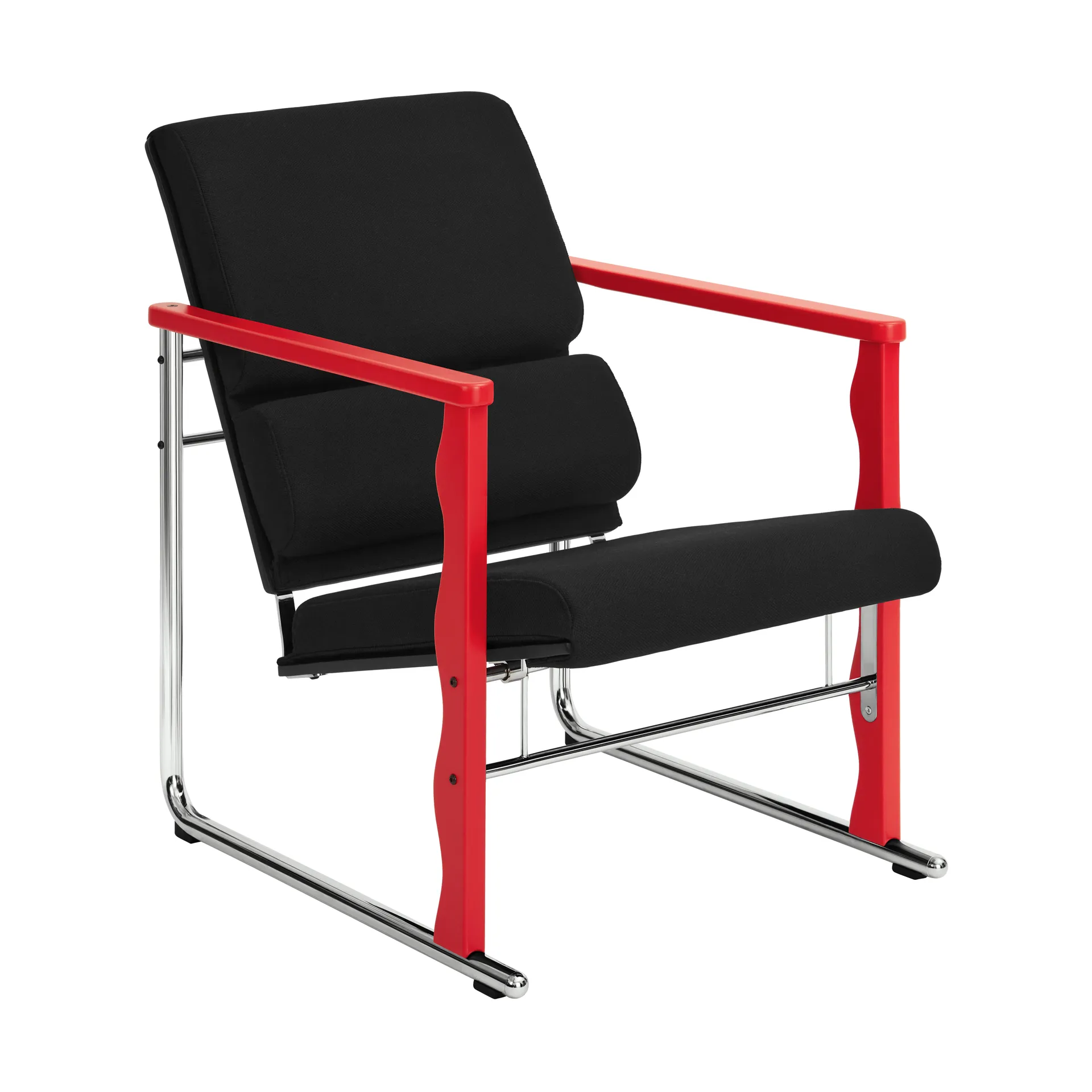 Experiment 503 loungefåtölj, Red-black Hem
