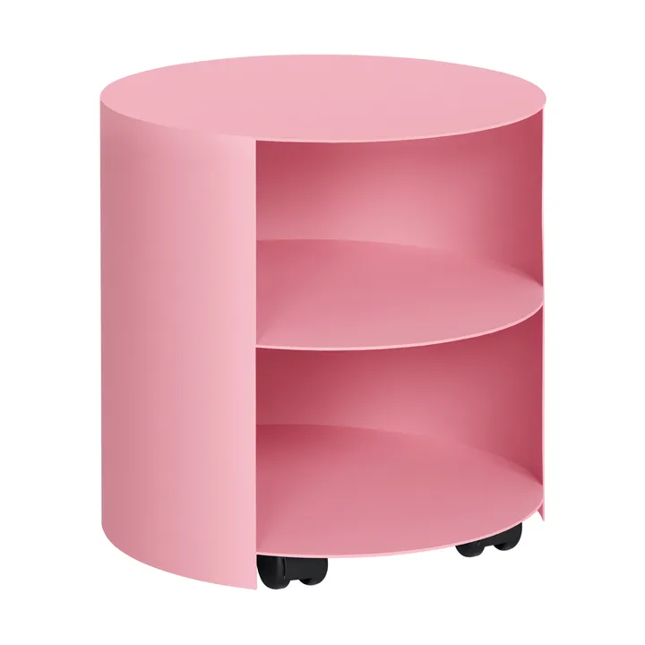 Hide sidobord Ø38x41 cm - Light pink textured - Hem