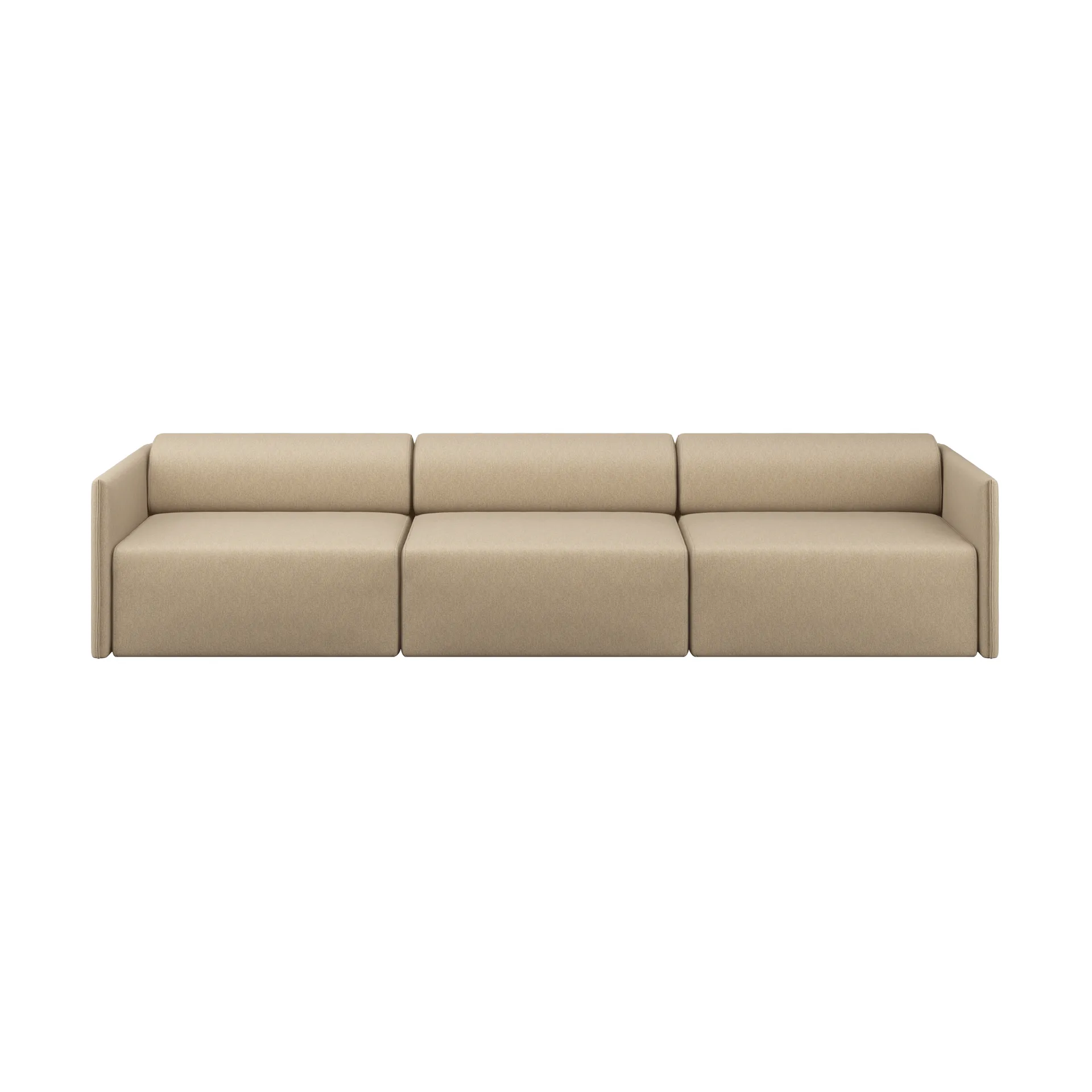 Palo Block 3-sits soffa Low 295 cm, Beige Hem