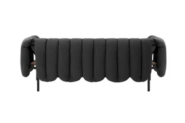Puffy 2,5-sits soffa 205 cm - Anthracite-black grey - Hem