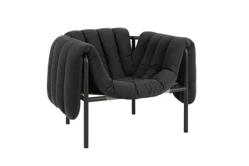Puffy loungefåtölj - Anthracite-black grey - Hem