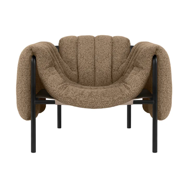 Puffy loungefåtölj - Sawdust-black grey - Hem