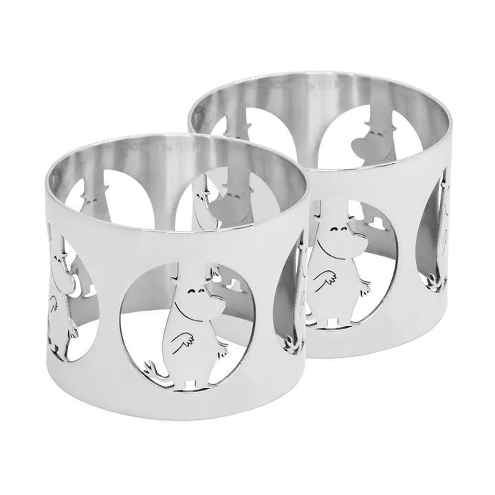 Hilke X Mumin servettring Moominpappa 2-pack - Mässing - Hilke Collection
