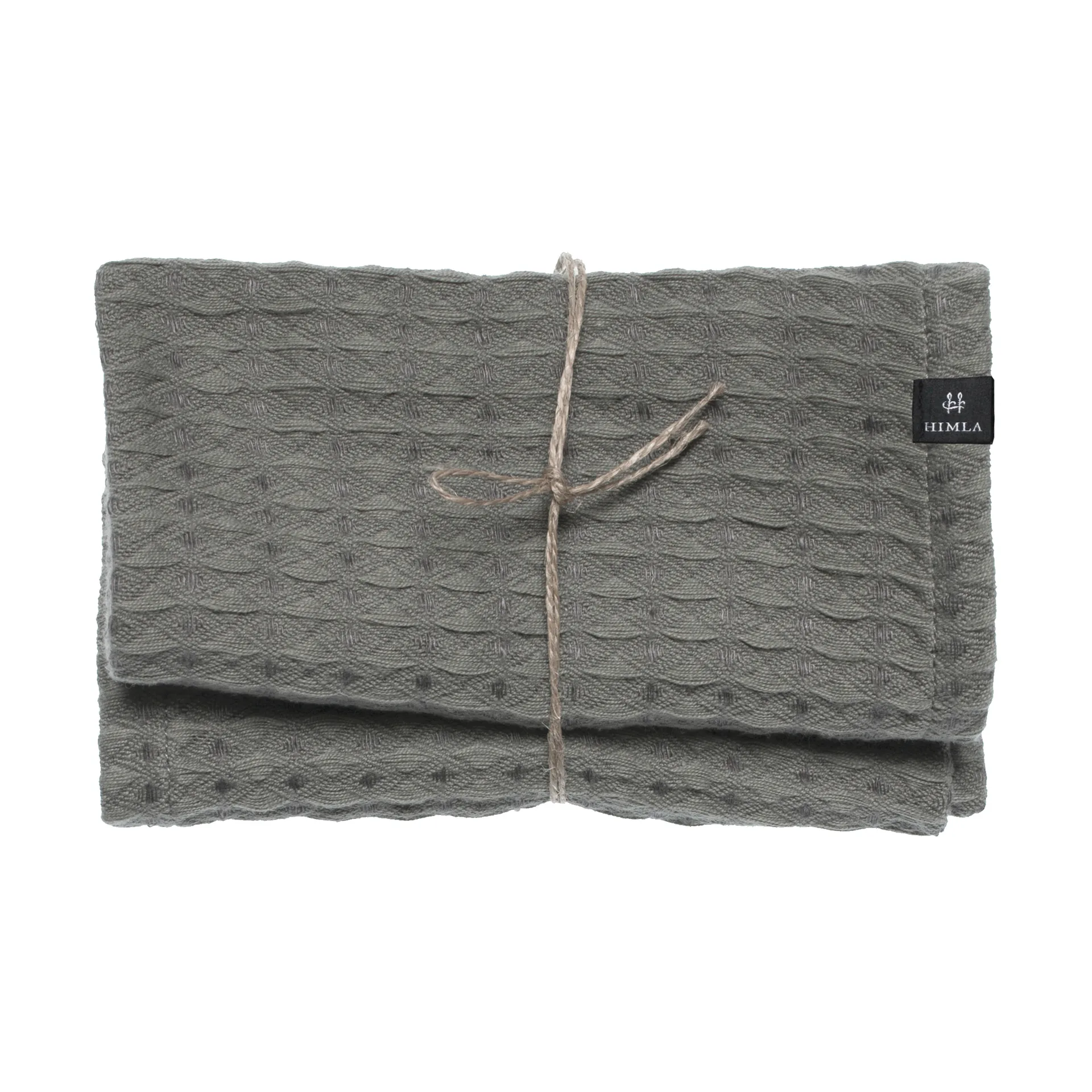 Ego gästhandduk 30x30 cm 2-pack, Charcoal Himla