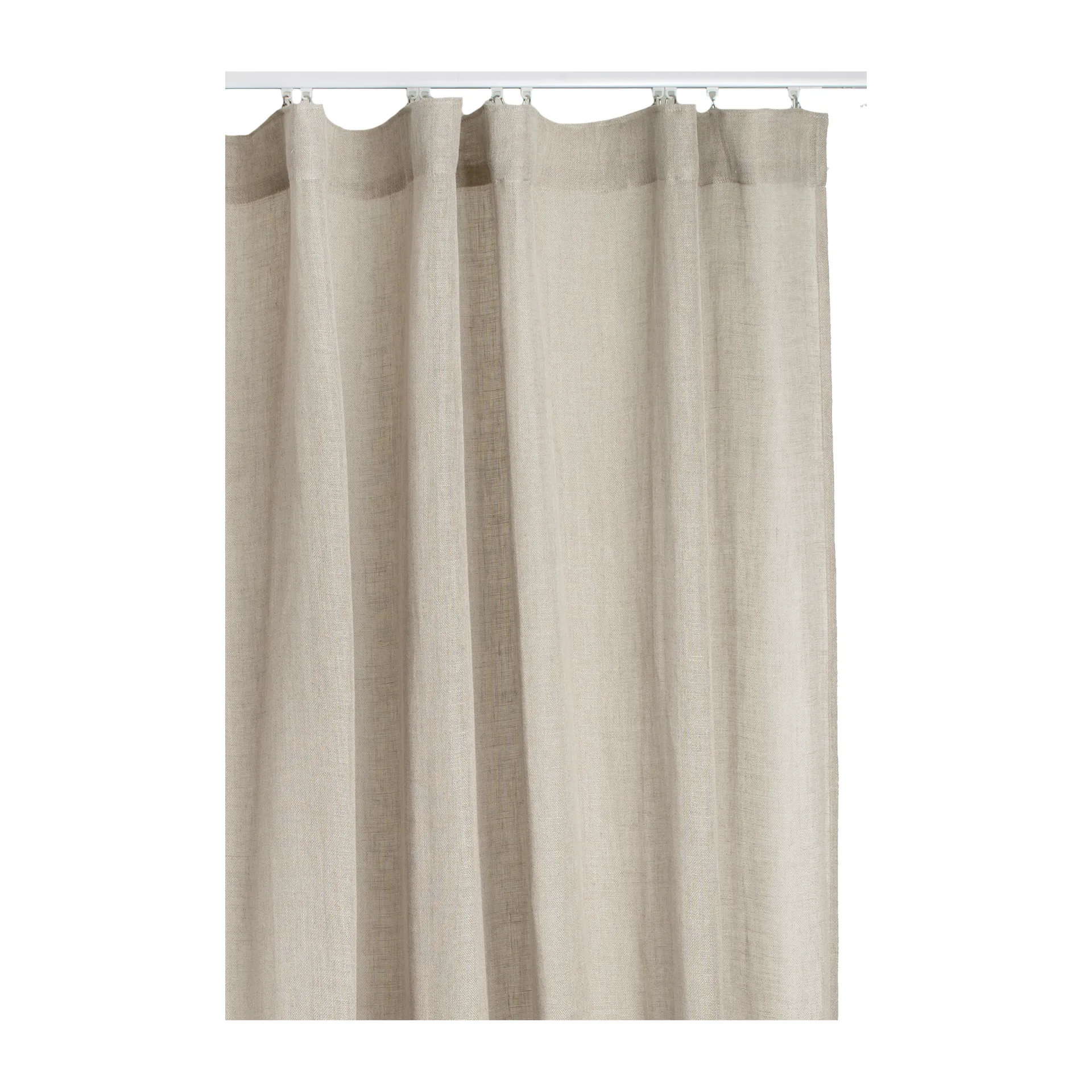 Sirocco gardin med veckband 270x250 cm, Natur Himla