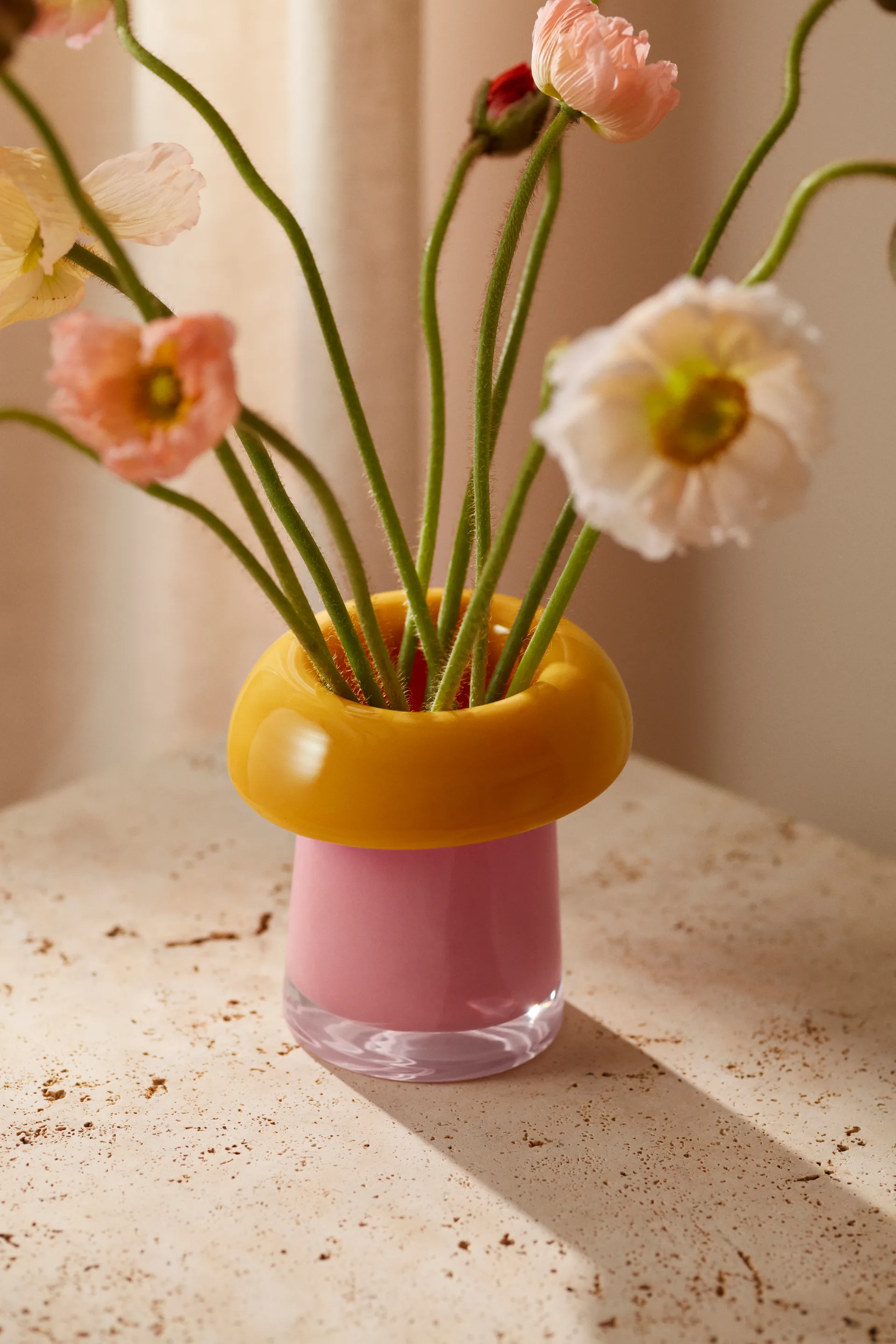 Soma vas, Pink-orange, 16,5 cm Holmegaard